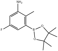 5-氟-2-甲基-3-(4,4,5,5-四甲基-1,3,2-二噁硼烷-2-基)苯胺