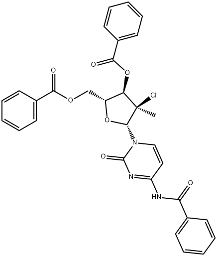 (2R,3r,4r,5r)-5-(4-苯酰胺-2-氧代嘧啶-1(2H)-基)-2-((苯甲?；趸?甲基)-4-氯-4-甲基四氫呋喃-3-苯甲酸